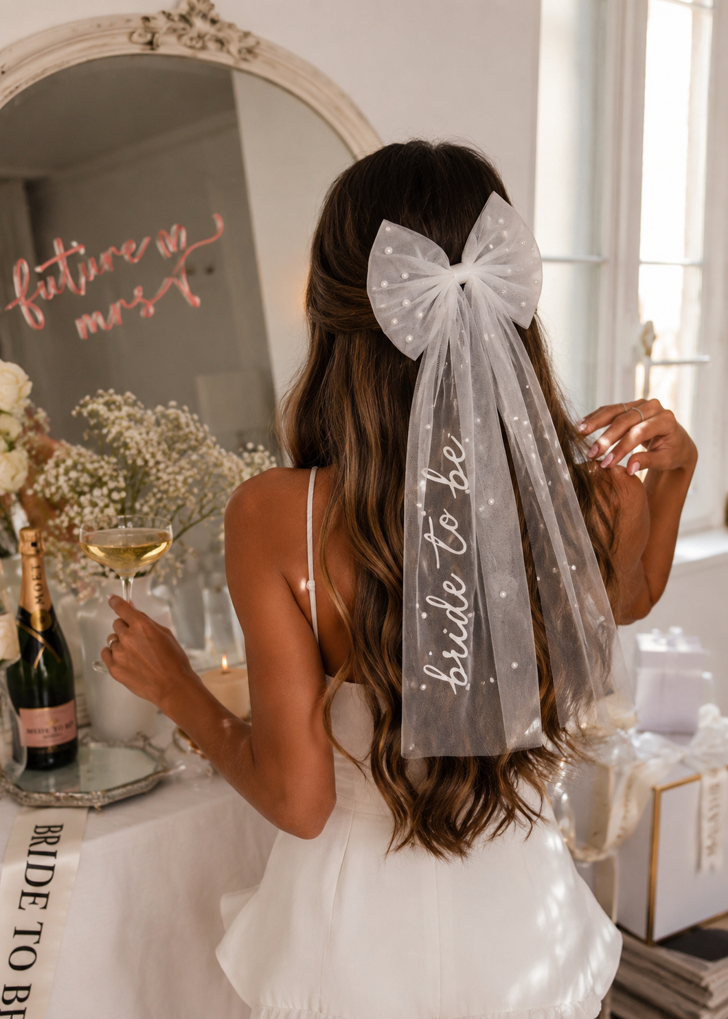 Future Mrs | Bride To Be Bow and Sash | Bachelorette Party |Wedding Party | Gift for Bride | Bride Accesories