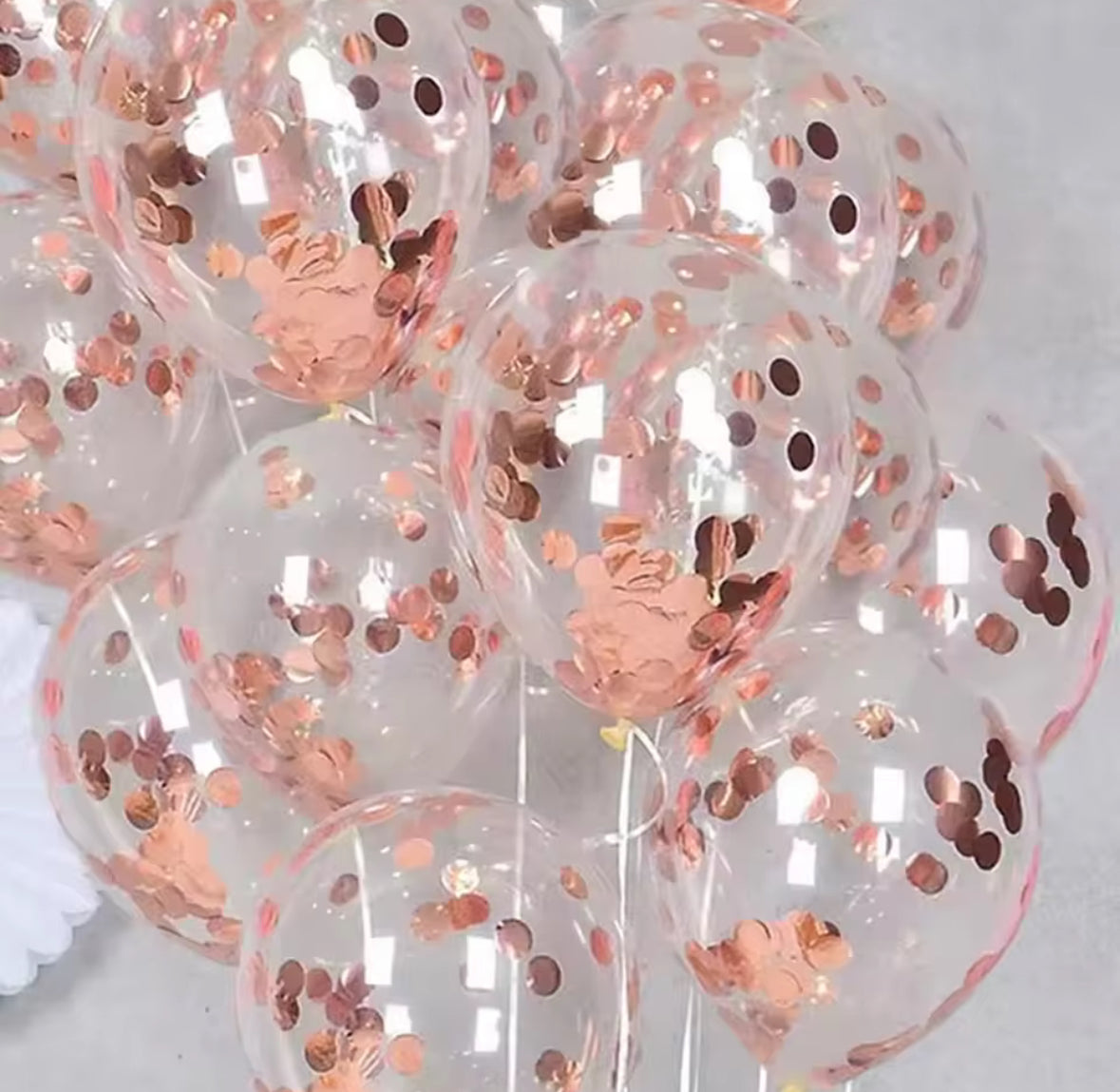 Confetti Balloons 10PCS | Wedding Decor | Bridal Shower Balloons