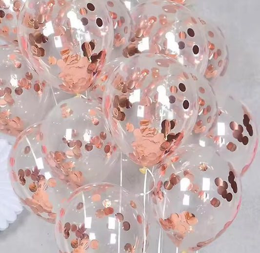 Confetti Balloons 10PCS | Wedding Decor | Bridal Shower Balloons