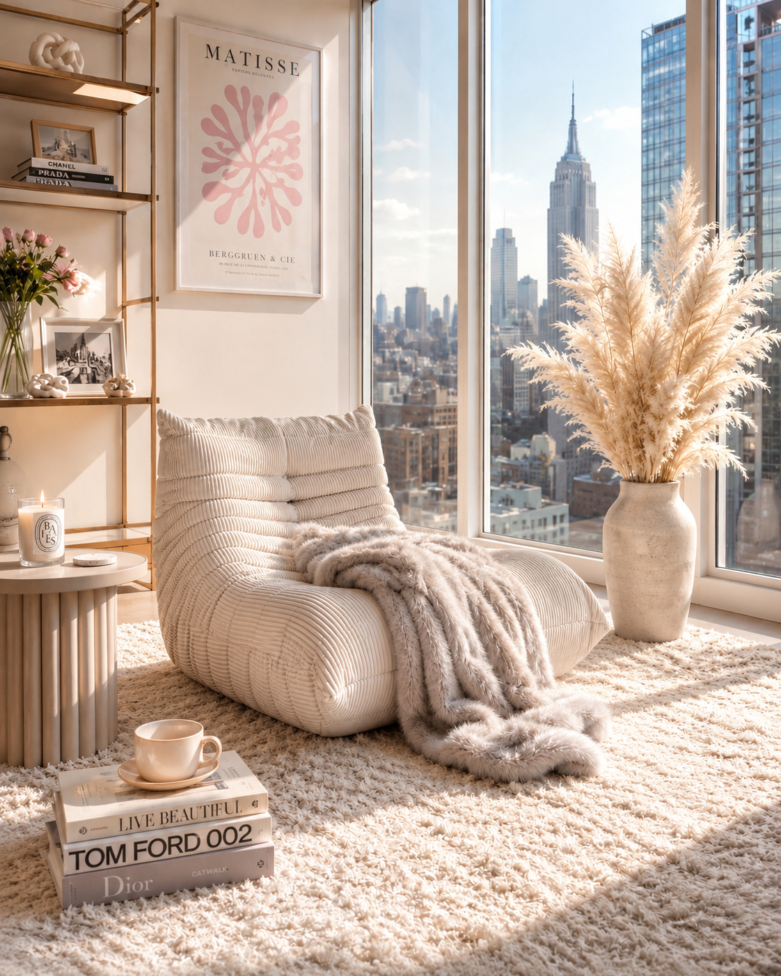Lazy Bean Bag | Memory Foam Floor Chair